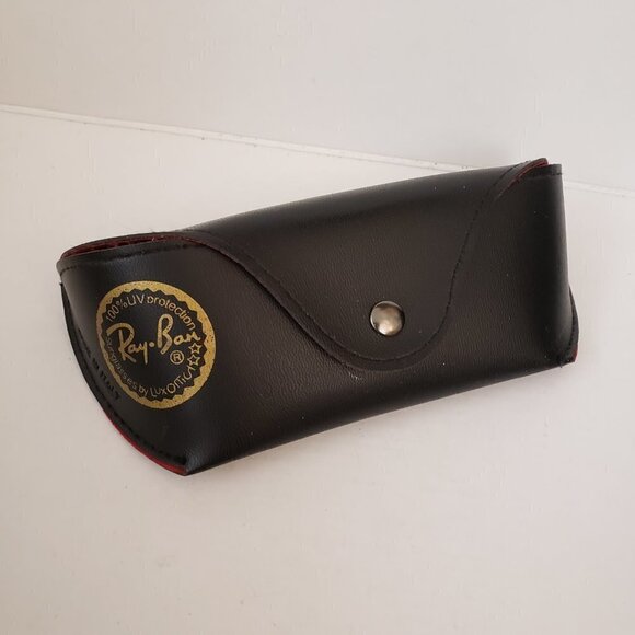 Ray Ban Black Black Sunglass Glasses Case Made in Italy - Picture 2 of 13